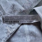 ZARA Silver Foil Print Button Down Shirt White Long Sleeve Collared XS Photo 7