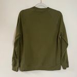 Thirdlove Weekend Terry Crewneck Cotton Knit Relaxed Sweatshirt Olive Green Photo 7