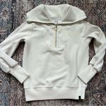 Varley Vine Half Zip Pullover Sweater Jacket Ivory Size XS Ribbed Sweatshirt Photo 5