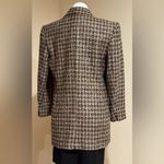 Liz Claiborne Beautiful Black & Tint Of Bronze Brown Wool Blazer 2 Butt… Photo 6