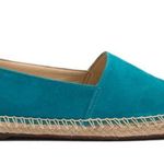 Schutz NEW  Cherie Embellished Cap Toe Espadrille Turquoise Blue Photo 2