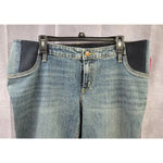 Isabel Maternity Jeans Blue Stretch Waist Skinny Crop Women's Size 14 NWT Photo 1