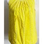Loft • Yellow White Eyelet Tank Top Photo 0
