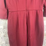 J.Crew  Burgundy Bell Sleeve Sheath Dress Size 6 Lined Stretch Work Cocktail Photo 11