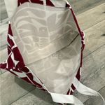 Vuori  Burgundy and White Graphic Tote Photo 2