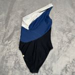 Summersalt  Sidestroke One Piece Swimsuit Womens 4 Blue Colorblock Compression Photo 1