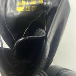 Moussy black patent leather boots size 7/L career goth preppy moto emo modern Photo 7