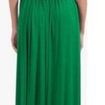 STAUD  Kanha Reversible Mesh Halter Dress Clover Green Deep Sea Blue Maxi Dress Photo 1