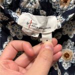 Anthropologie  Navy Floral High Waist Shorts Photo 2