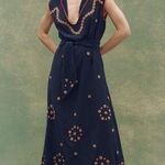 The Great. The Beaded Corridor Dress New Blue Photo 0