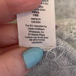 Free People Wool Blend Irresistible Fringe Trim Oversized Grey Sweater Size XS Photo 7