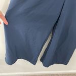 Banana Republic  Factory Navy Blue Sleeveless Jumpsuit Sz 2P Petite Crop Wide Leg Photo 6