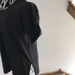 J.Crew double side split black short sleeve tee size S 100% cotton Photo 2