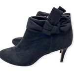 Nanette Lepore “Grace” Black Faux Suede Ankle Booties Photo 2
