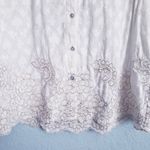 Anthropologie  Moulinette Soeurs Floral Embroidered Textured Embellished Blouse Photo 9