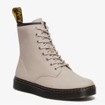 Dr. Martens Dr. Martins L8 /M7 ZavalaTaupe Gray Lace Up Combat Boot Punk Chunky Leather Photo 2