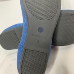 Rothy's  Blue Knit Ballet Flats Red Striped Heel Sustainable Comfort Shoes Size 6 Photo 4