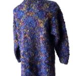EXPRESS  C. Internationale Hand-Knitted Mohair Sweater, Sz L Photo 5