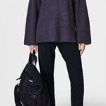 Sweaty Betty Sweaty Betty Pinnacle Wool Blend Funnel Neck Sweater Size XS - Urban Grey - NWT Photo 0