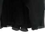 St. John NWT Evening Black A-Line Satin Silk Midi Skirt 10 Photo 1