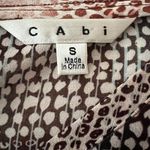 CAbi 240 Blouse Sheer Brown Beige Tan Cover Up Tee Size Small Photo 4
