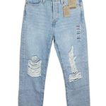 Levi's Levi’s wedgie straight light wash distressed ripped short rigid denim jeans 26 Photo 0