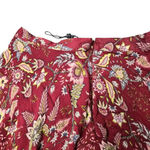 BCBGMAXAZRIA  Floral Toile Handkerchief Midi Floral Red Skirt Size: XL Photo 6