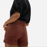 Everlane The Cotton Twill Short Jean Shorts Rosewood Brown Size 0 Photo 4