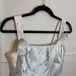 Lulus Lulu’s Exceptionally Precious White Satin Bow Mini Dress Photo 6