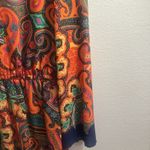 XOXO - BRIGHT BOLD GROOVY PAISLEY FLORAL PRINT LONG SLEEVE DRESS - SZ M Photo 3