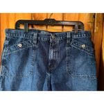 Faded Glory Faded‎ Glory Denim Shorts Dark Wash Casual Size 16 Photo 2
