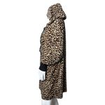 Betsey Johnson  Nightgown Womens Medium Brown‎ Black Leopard Cheetah Sleep Shirt Photo 2