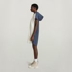G-star Raw G-Star Sobiru Hoodie Sweat Dress – Fantem Blue/Papyrus – Women’s XL (NWT) Photo 2