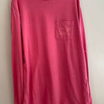 Vineyard Vines  Pink Long Sleeve Whale Pocket T-Shirt | 100% Cotton Size M Photo 0
