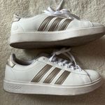 Adidas  Grand Court White Platinum Shoes Size 10 Photo 2
