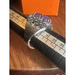 Purple Lavender Jade Sterling Silver 925 Band Ring Size 6 Photo 5