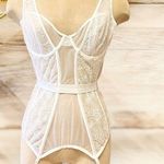 Victoria's Secret Victoria’s Secret Bustier Corset Lingerie White Bride Honeymoon L Large Photo 0
