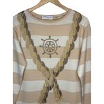 St. John Collection Vintage St. John Collections Santana Striped Nautical Rope Knit Sweater Medium Photo 2