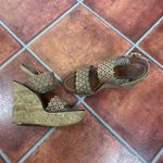 Tory Burch  Leather Ankle Strap Wedge Sandals Size US 10.5 Photo 9