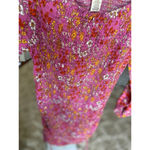 Jessica Simpson Smocked Bodycon Dress Mini Ditsy Floral Pink Beach Vaca Resort S Photo 4