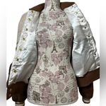 Beach Riot  Bomber Jacket Faux Fur Snap Button Size Small Photo 5