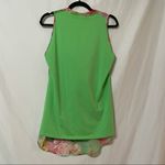 NaraCamacie Green Cowl Neck Floral Tunic Top Womens Small Sleeveless Blouse Photo 4