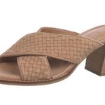 Joie  Criss Cross Woven Heeled Sandals Women’s Tan Size 8 Photo 0