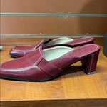 Nordstrom Burgundy Leather Mules Photo 10