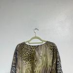 Adrienne Landau  Animal Print Blouse Sz M NWT Photo 7