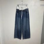 REWASH  Blue Pullon Double Waist Drawstring Wide Leg Jeans Sz 29 Photo 1
