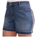 Terra & Sky  Women's Plus Size Embroidered Denim Jean Short Size 18W Boho Summer Photo 12