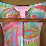 Lilly Pulitzer 100% Silk Sarina Racerback Tank Top in Scuba To Cuba size Small Photo 2