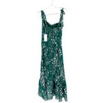 Reformation  Nikita Lake Green Floral Print Tie Shoulder Midi Dress Size 0 NWT Photo 6
