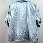 Nicole Miller New York Women’s Medium Soft Satin Notched Collar Boxy Pajama Top Photo 4